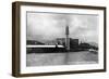 Kansas City, Missouri - KC Railroad Station and Star Ferry-Lantern Press-Framed Art Print