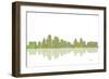 Kansas City Missouri Skyline 1-Marlene Watson-Framed Premium Giclee Print