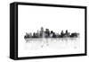 Kansas City Missouri Skyline-Marlene Watson-Framed Stretched Canvas