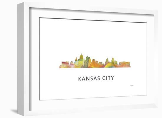 Kansas City Missouri Skyline-Marlene Watson-Framed Giclee Print