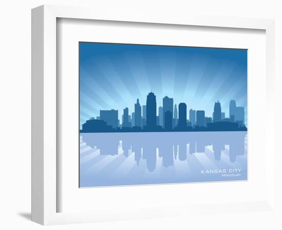 Kansas City, Missouri Skyline-Yurkaimmortal-Framed Art Print