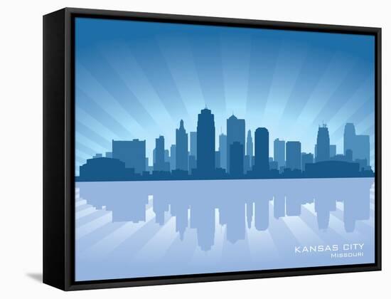 Kansas City, Missouri Skyline-Yurkaimmortal-Framed Stretched Canvas