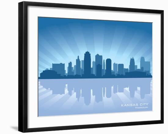 Kansas City, Missouri Skyline-Yurkaimmortal-Framed Art Print