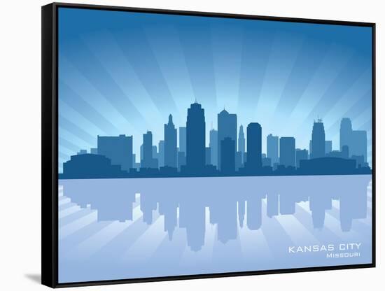 Kansas City, Missouri Skyline-Yurkaimmortal-Framed Stretched Canvas