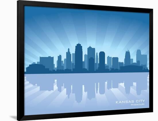 Kansas City, Missouri Skyline-Yurkaimmortal-Framed Art Print