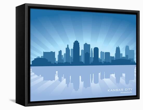 Kansas City, Missouri Skyline-Yurkaimmortal-Framed Stretched Canvas