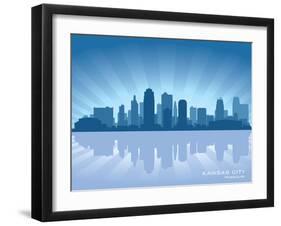 Kansas City, Missouri Skyline-Yurkaimmortal-Framed Art Print