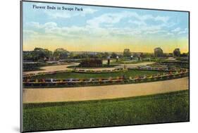 Kansas City, Missouri - View of Flower Beds in Swope Park-Lantern Press-Mounted Art Print