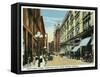 Kansas City, Missouri - Western View Down Petticoat Lane from Grand Avenue-Lantern Press-Framed Stretched Canvas