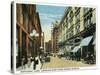 Kansas City, Missouri - Western View Down Petticoat Lane from Grand Avenue-Lantern Press-Stretched Canvas