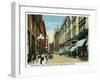 Kansas City, Missouri - Western View Down Petticoat Lane from Grand Avenue-Lantern Press-Framed Art Print