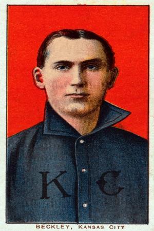 Kansas City, MO, Kansas City Minor League, Jack Beckley, Baseball Card'  Print - Lantern Press | AllPosters.com