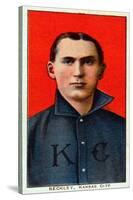 Kansas City, MO, Kansas City Minor League, Jack Beckley, Baseball Card-Lantern Press-Stretched Canvas