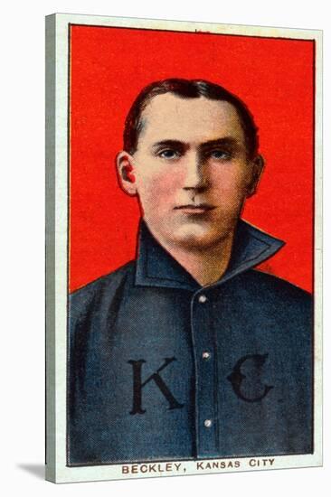 Kansas City, MO, Kansas City Minor League, Jack Beckley, Baseball Card-Lantern Press-Stretched Canvas