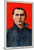 Kansas City, MO, Kansas City Minor League, Jack Beckley, Baseball Card-Lantern Press-Mounted Art Print