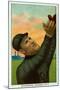 Kansas City, MO, Kansas City Minor League, Spike Shannon, Baseball Card-Lantern Press-Mounted Art Print