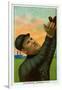 Kansas City, MO, Kansas City Minor League, Spike Shannon, Baseball Card-Lantern Press-Framed Art Print