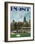 "Kansas City," Saturday Evening Post Cover, September 23, 1961-John Falter-Framed Giclee Print