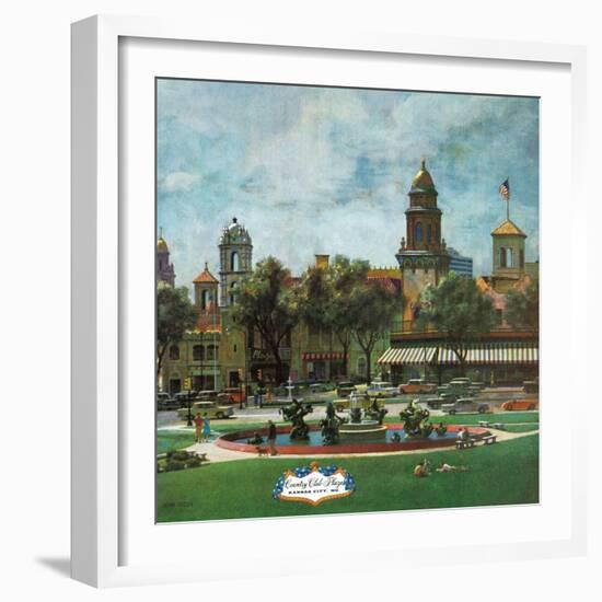 "Kansas City," September 23, 1961-John Falter-Framed Giclee Print