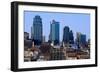 Kansas City skyline from Crown Center, MO-null-Framed Photographic Print