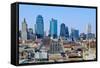 Kansas City skyline from Crown Center, MO-null-Framed Stretched Canvas