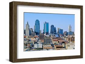 Kansas City skyline from Crown Center, MO-null-Framed Photographic Print