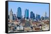 Kansas City skyline from Crown Center, MO-null-Framed Stretched Canvas