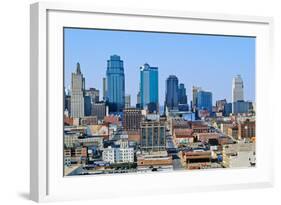 Kansas City skyline from Crown Center, MO-null-Framed Photographic Print