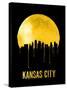 Kansas City Skyline Yellow-null-Stretched Canvas