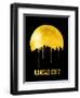 Kansas City Skyline Yellow-null-Framed Art Print