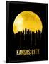 Kansas City Skyline Yellow-null-Framed Art Print