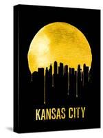 Kansas City Skyline Yellow-null-Stretched Canvas