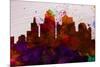 Kansas City Skyline-NaxArt-Mounted Premium Giclee Print