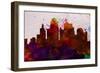 Kansas City Skyline-NaxArt-Framed Art Print