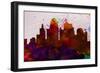 Kansas City Skyline-NaxArt-Framed Art Print