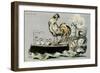 Kansas City Spirit, Rooster on Ship-null-Framed Premium Giclee Print