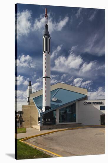 Kansas Cosmosphere and Space Center Exterior, Hutchinson, Kansas, USA-Walter Bibikow-Stretched Canvas