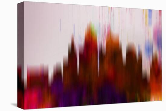 Kansas Downtown Skyline-NaxArt-Stretched Canvas