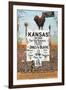 Kansas! for James G Blaine.-J.M.W. Jones Sta'y & P't'g Co-Framed Art Print