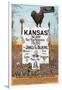 Kansas! for James G Blaine.-J.M.W. Jones Sta'y & P't'g Co-Framed Art Print