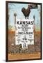 Kansas! for James G Blaine.-J.M.W. Jones Sta'y & P't'g Co-Framed Art Print