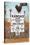 Kansas! for James G Blaine.-J.M.W. Jones Sta'y & P't'g Co-Stretched Canvas