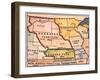 Kansas-Nebraska Map, 1854-null-Framed Giclee Print