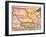 Kansas-Nebraska Map, 1854-null-Framed Giclee Print