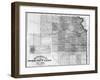 Kansas - Panoramic Map-Lantern Press-Framed Art Print