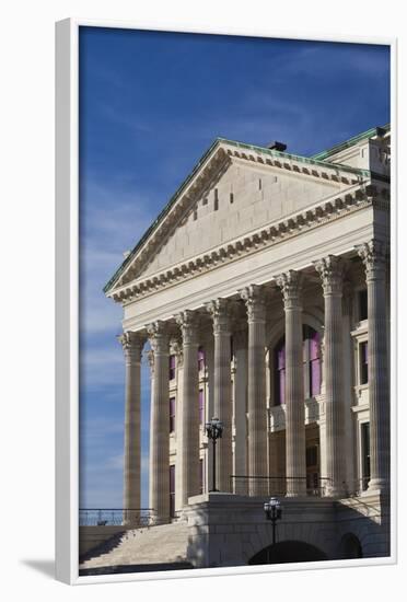 Kansas State Capital Exterior, Topeka, Kansas, USA-Walter Bibikow-Framed Photographic Print