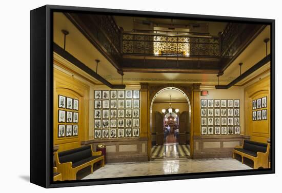 Kansas State Capital Interior, Topeka, Kansas, USA-Walter Bibikow-Framed Stretched Canvas