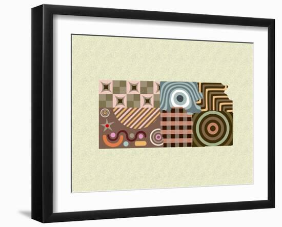 Kansas State Map-Lanre Adefioye-Framed Giclee Print