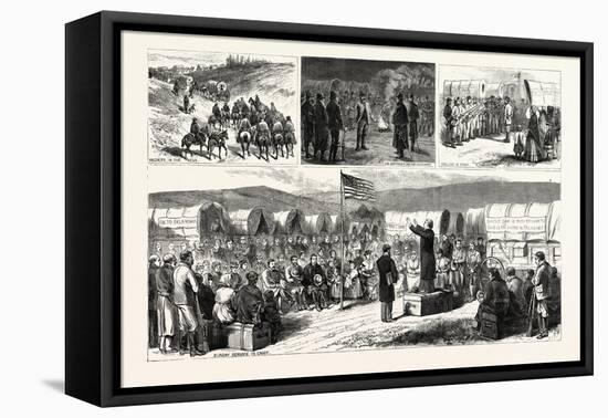 Kansas: the Last Invasion of the Red Man's Home the Settlers' Raid on Oklahoma-null-Framed Stretched Canvas