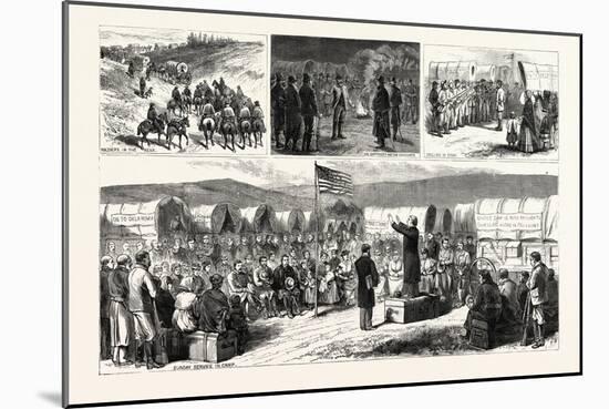 Kansas: the Last Invasion of the Red Man's Home the Settlers' Raid on Oklahoma-null-Mounted Giclee Print